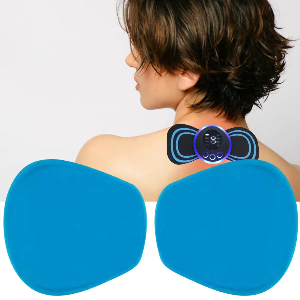 30-80Set Massager Patch Replacement Silicon Gel Muscle Stimulator Sticker Reusable Safe Harmless EMS Neck Trainer Accessories - THOOBO!