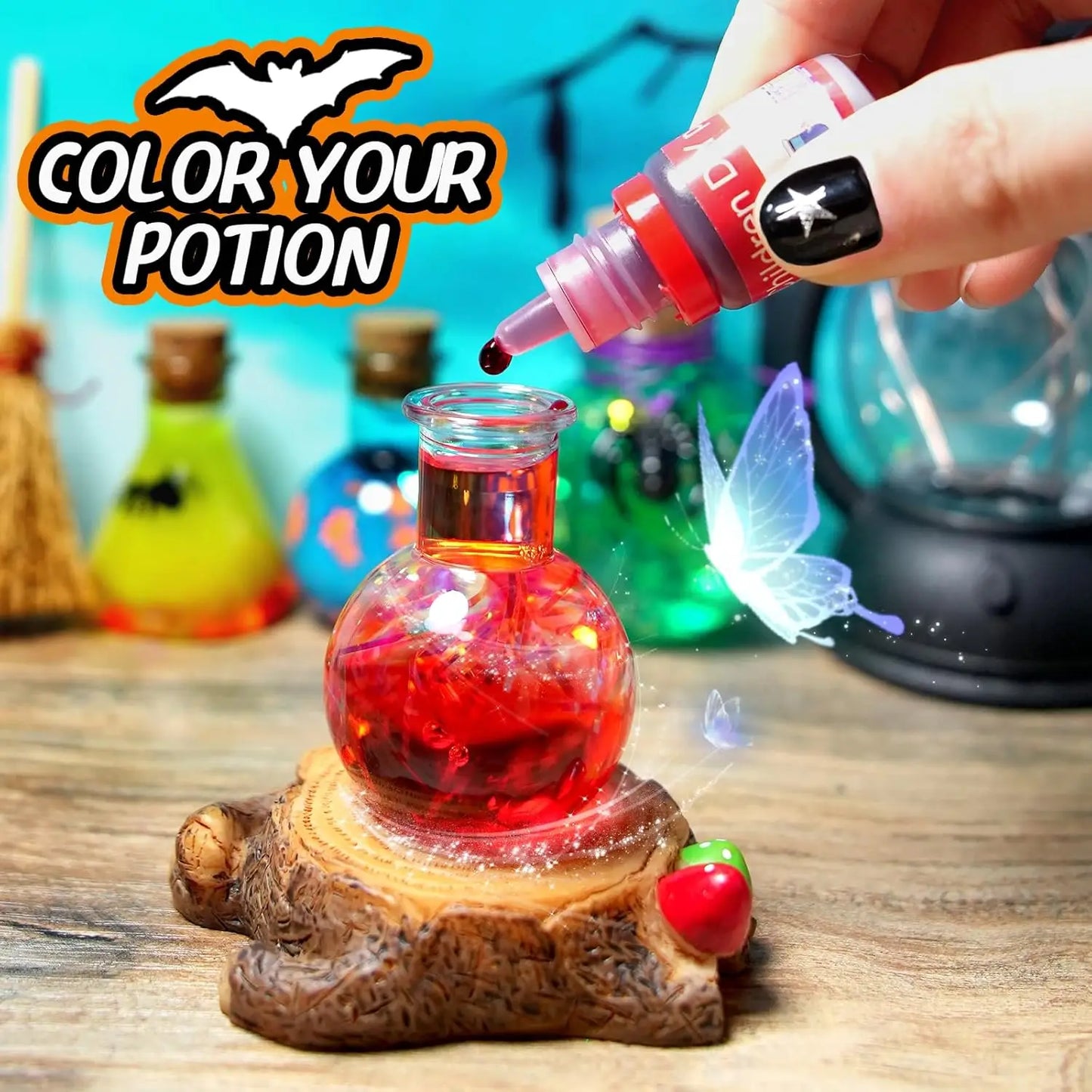Witchlight WonderLab Potion Kit 🧪✨ — DIY Color-Changing Fairy & Horror Magic Craft Set for Halloween or Christmas
