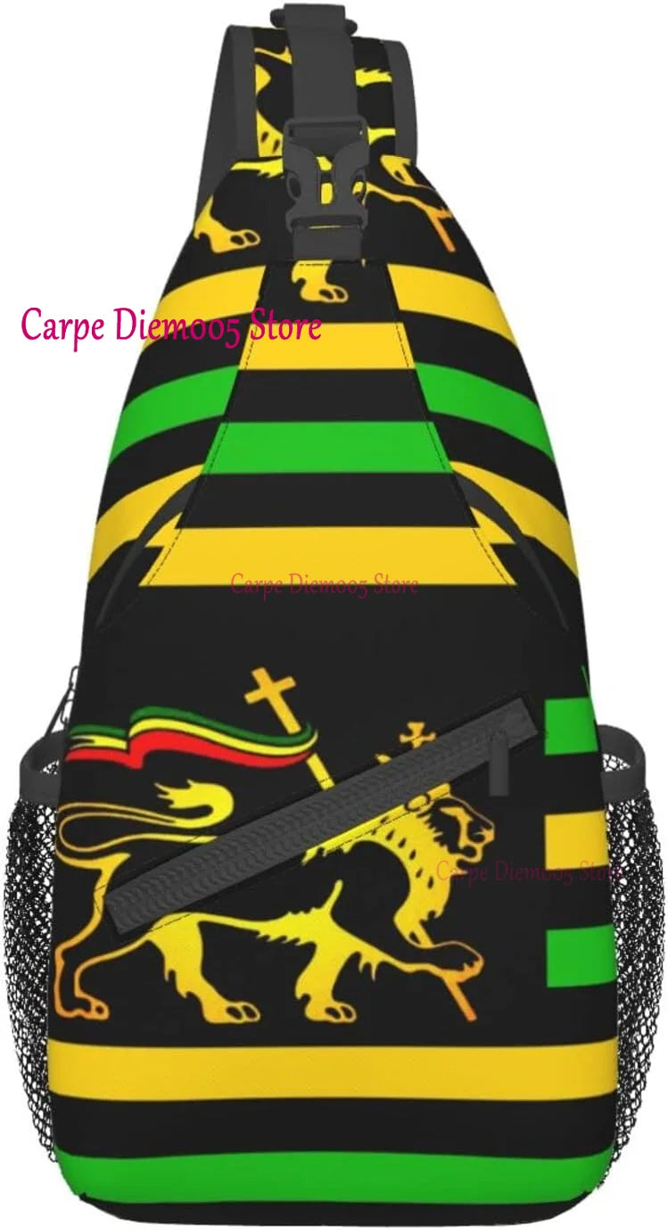 One Love Carry — Jamaica Flag Crossbody Sling Backpack For Everyday Vibes