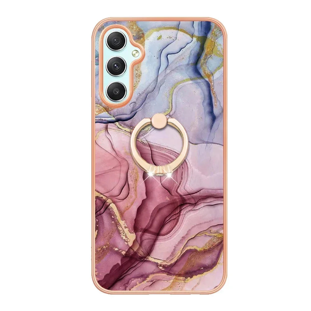 Phone Case For Samsung Galaxy S20 S21 S22 S23 S24 Ultra A15 A25 A35 A55 A14 A24 A34 A54 Protect Cover Ring Holder Slim Fit Coque