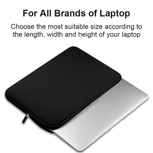 CloudSnug Cotton Laptop Sleeve – Ultra-Soft Zipper Cover for MacBook, Matebook, Dell, HP & More (11”–15.6”) - THOOBO!
