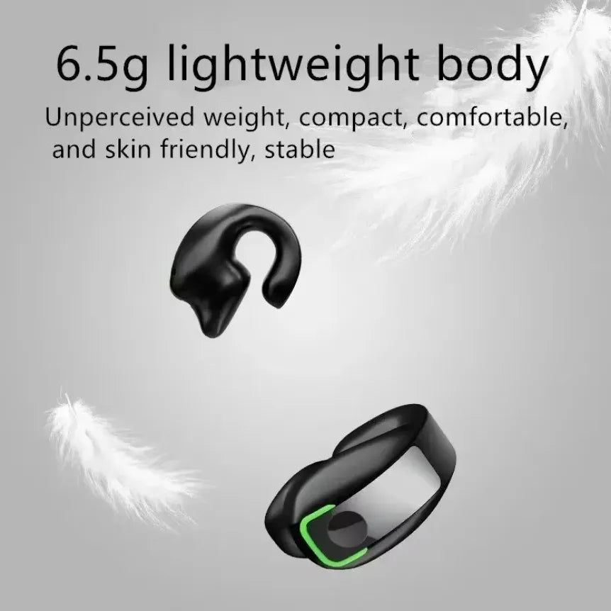 Ear Clip Headphones Bluetooth 5.3 Earbuds TWS Wireless Earphones with Microphone Sports HiFi Stereo Headset for Huawei Mate 60