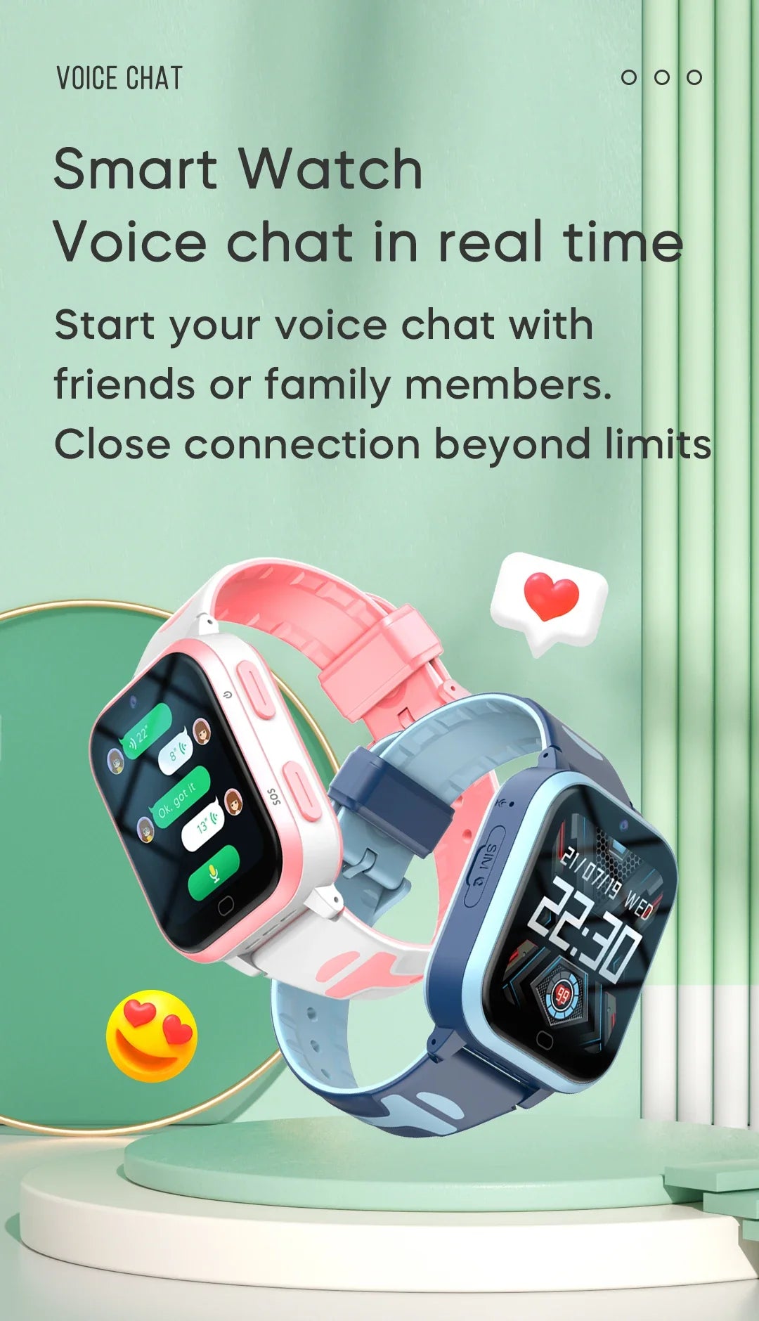 4G Kids Smart Phone Watch Global Using GPS Tracker 1GB+8GB Bluetooth WIFI HD Video Call Remote Monitor Alarm Clock APP Download