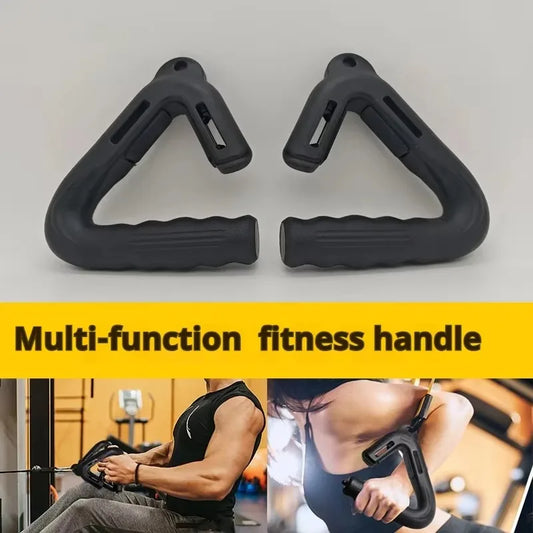 1 Pair Pull-up Handle Multi Functional Fitness Grip Deadlift Lat Pulldown Rowing Handles Weights Workout Equipments Home Gym