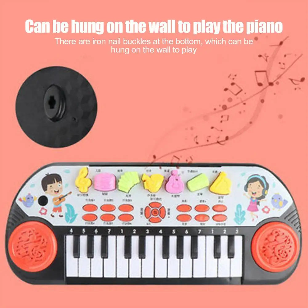 Kids Electronic Piano Keyboard Portable Education Toys Musical Instrument Christmas Gift For Child Beginner - THOOBO!