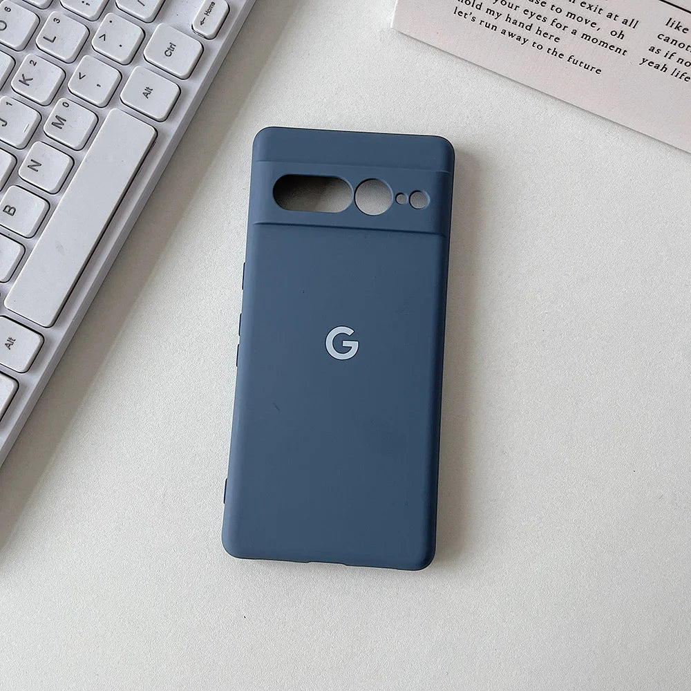 For Google Pixel 8 8Pro 8a 7 7Pro 7a Case Silky Silicone Soft-Touch Back Cover For Pixel 6 6Pro 6a Shockproof Protective Coque