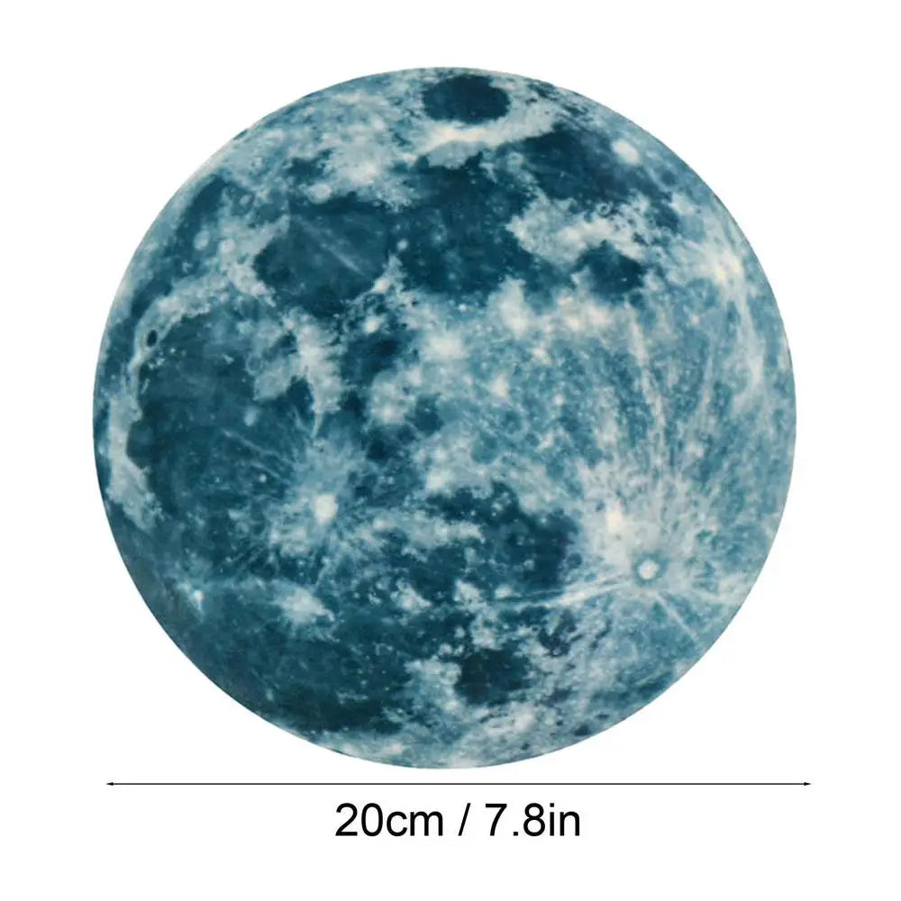 5/12/20/30/40CM Luminous Moon Wall Stickers Aesthetic PVC Fluorescent Self-Adhesive Decal Home Living Room Bedroom Wallpaper - THOOBO!