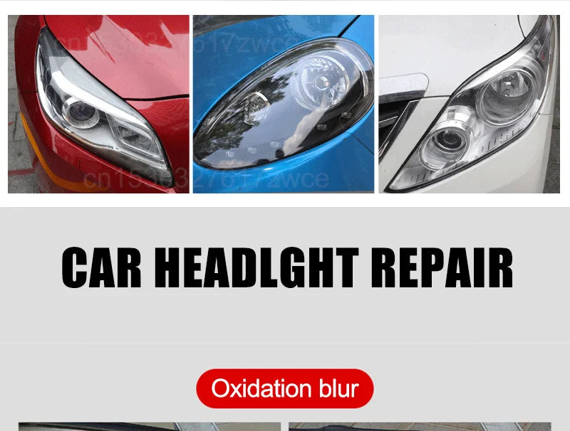 Headlight Hero Crystal-Clear Car Light Restoration & Polishing Kit – Fix Foggy, Yellowed, Oxidized Headlamps Fast - THOOBO!