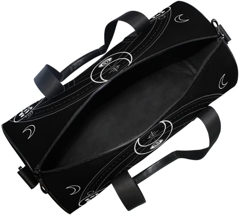 ShadowMoth Traveler — Gothic Skull & Moth Canvas Duffle Bag for Gym, Travel & Night Flights