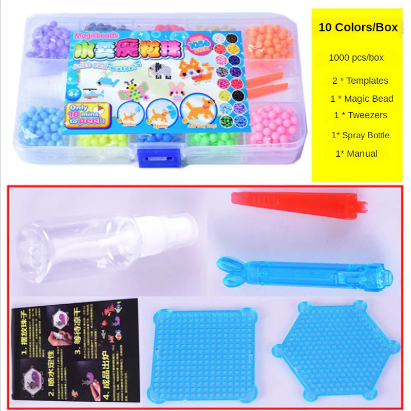 DIY Water Spray Magic Beads Craft Kit for Kids (Crystal Beads Set)