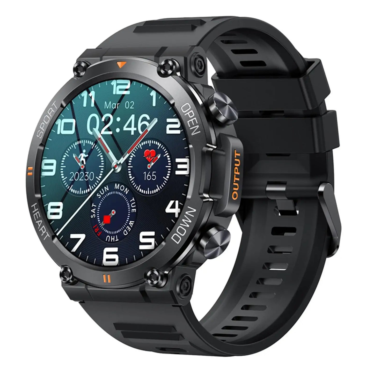 K56Pro Smart Watch for Men Heart Rate Blood Bluetooth Sport 400mAh Long Standby 1.39 Inch 360*360 HD Screen Outdoors Smartwatch