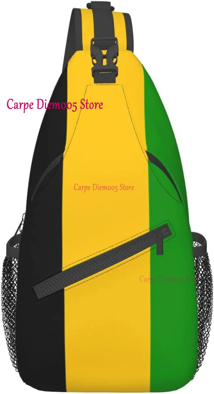 One Love Carry — Jamaica Flag Crossbody Sling Backpack For Everyday Vibes