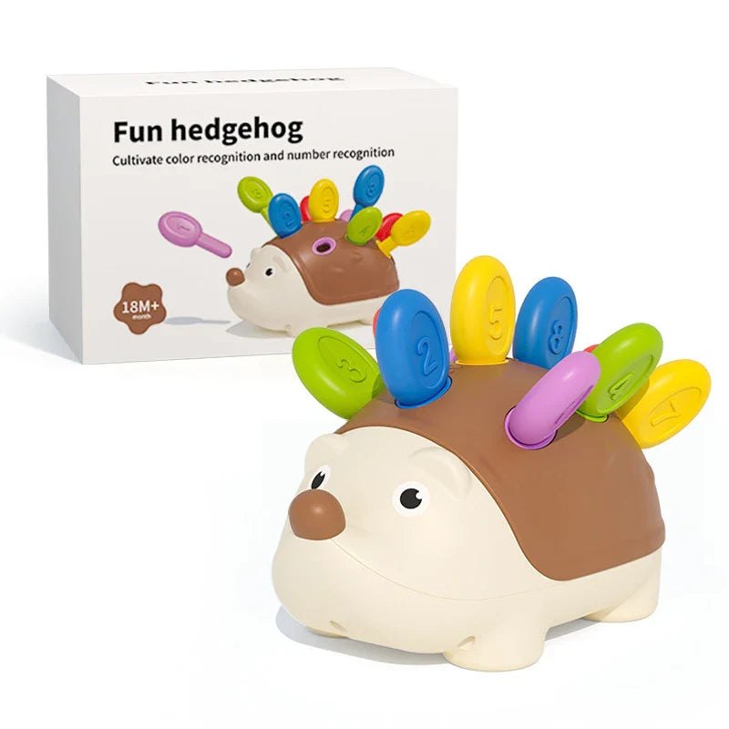 Hedgehog Montessori Toy for Toddlers – Fine Motor & Counting Skills