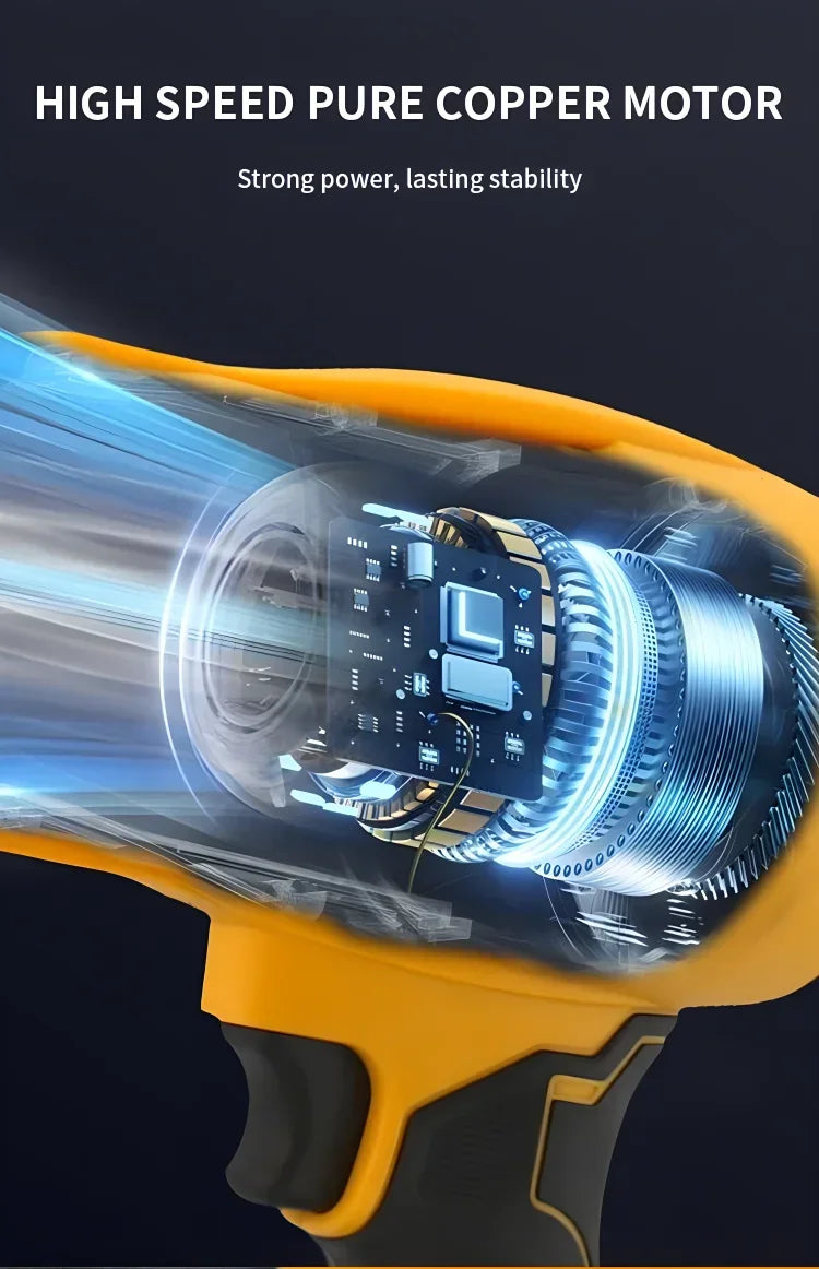 DEWALT StormForce 30000RPM Turbo Fan Dryer ⚡ — Cordless 20V Handheld Jet Blower for Hair, Dust & Car Detailing