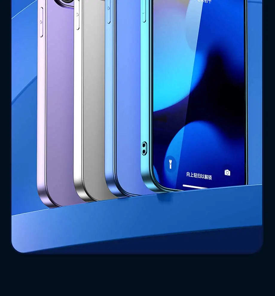 4PCS Tempered Glass for iPhone 11 12 13 14 15 Pro XR X XS Max Screen Protector on for iPhone 12 13 Mini 7 8 6 Plus SE Glass - THOOBO!