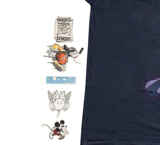 Adult Disney Art BLOC28 Artist Series 2 Mickey Mouse Street Graffiti T-Shirt
