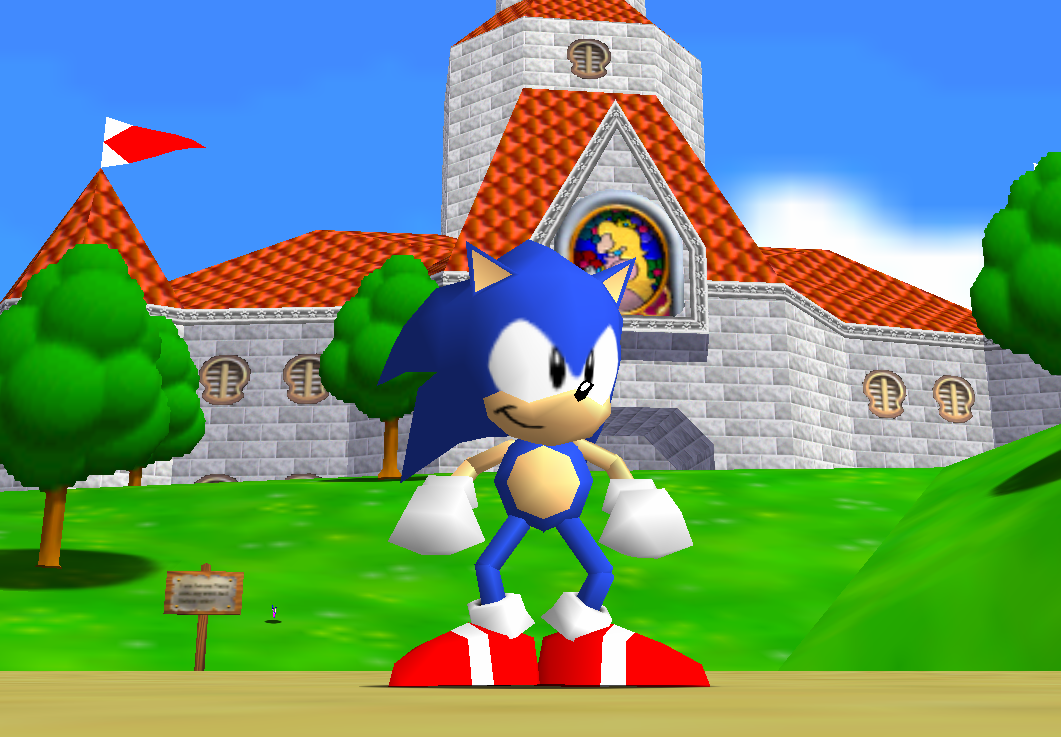 Super Mario 64: Sonic Edition Plus (Nintendo 64 Reproduction Game)