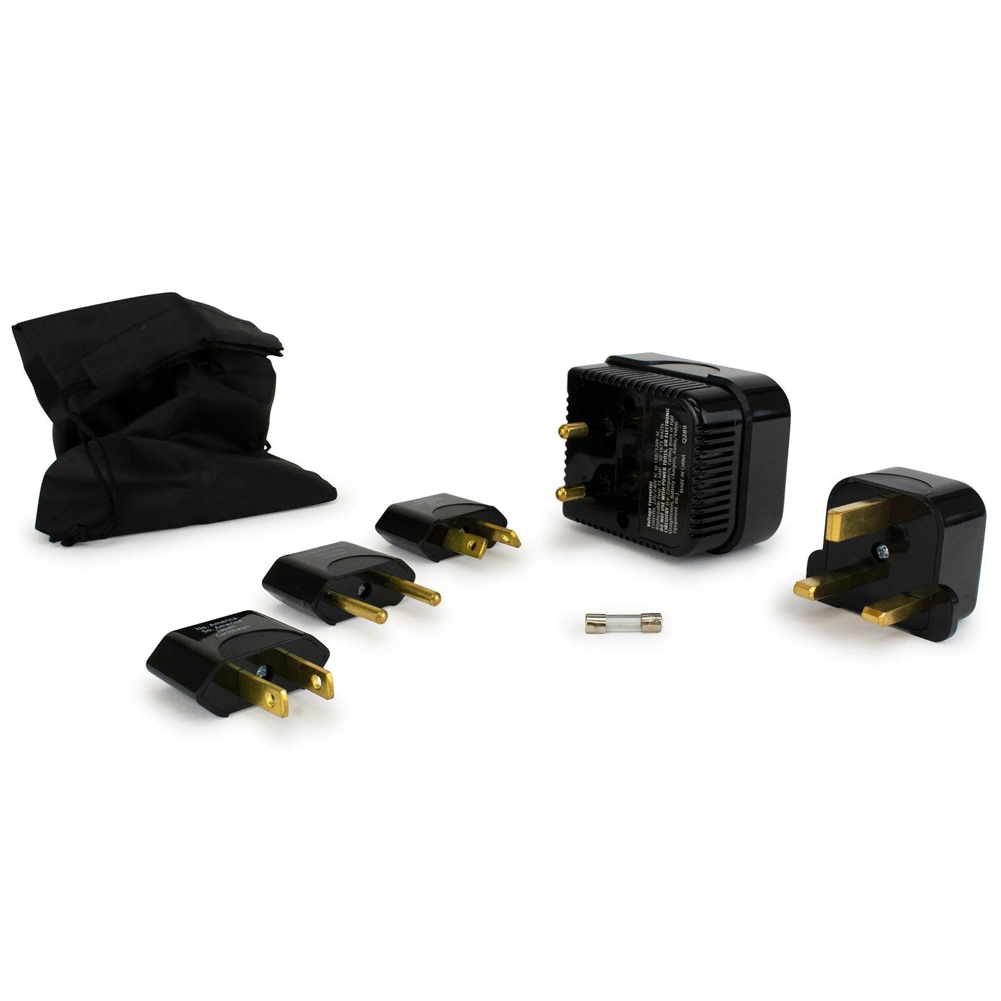 Step-down Travel Voltage Converter and Adapter Kit with Pouch