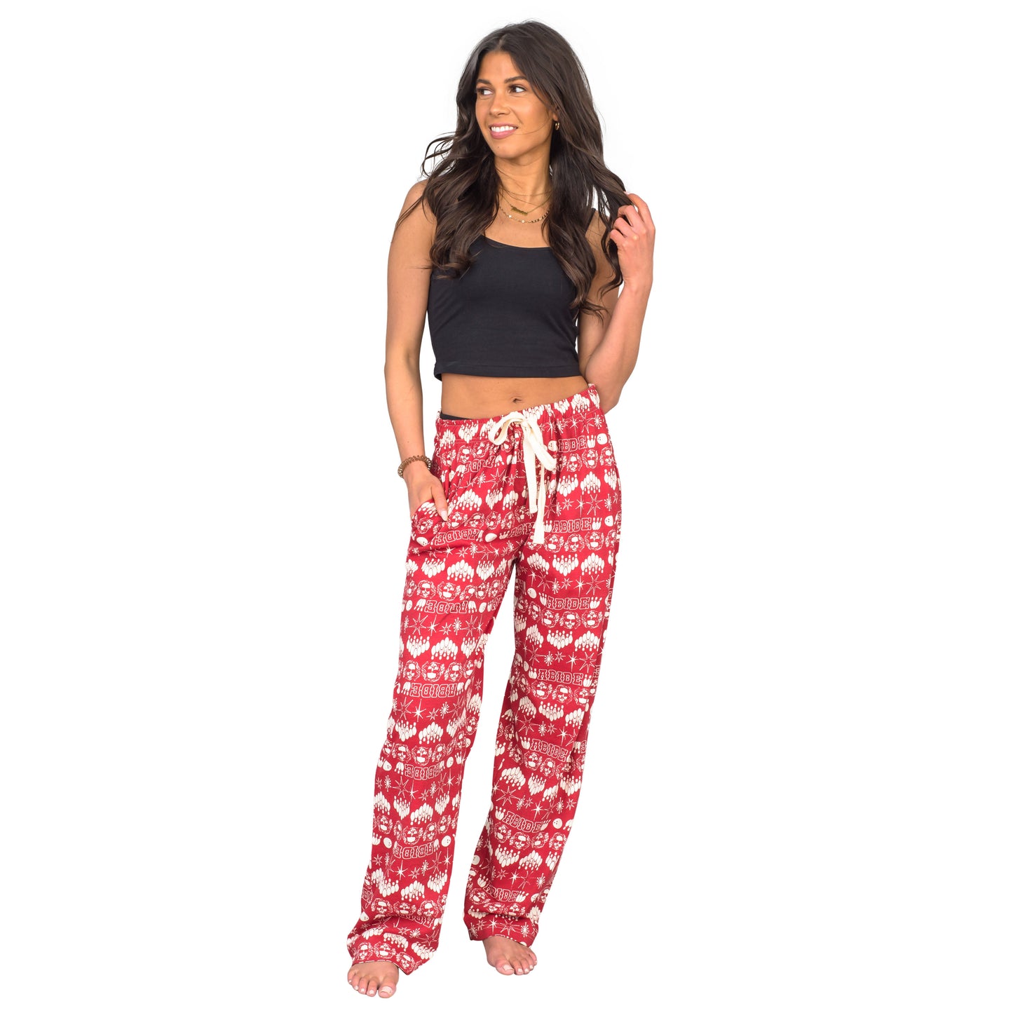 The Big Lebowski Bowling Pins Red Lounge Pants