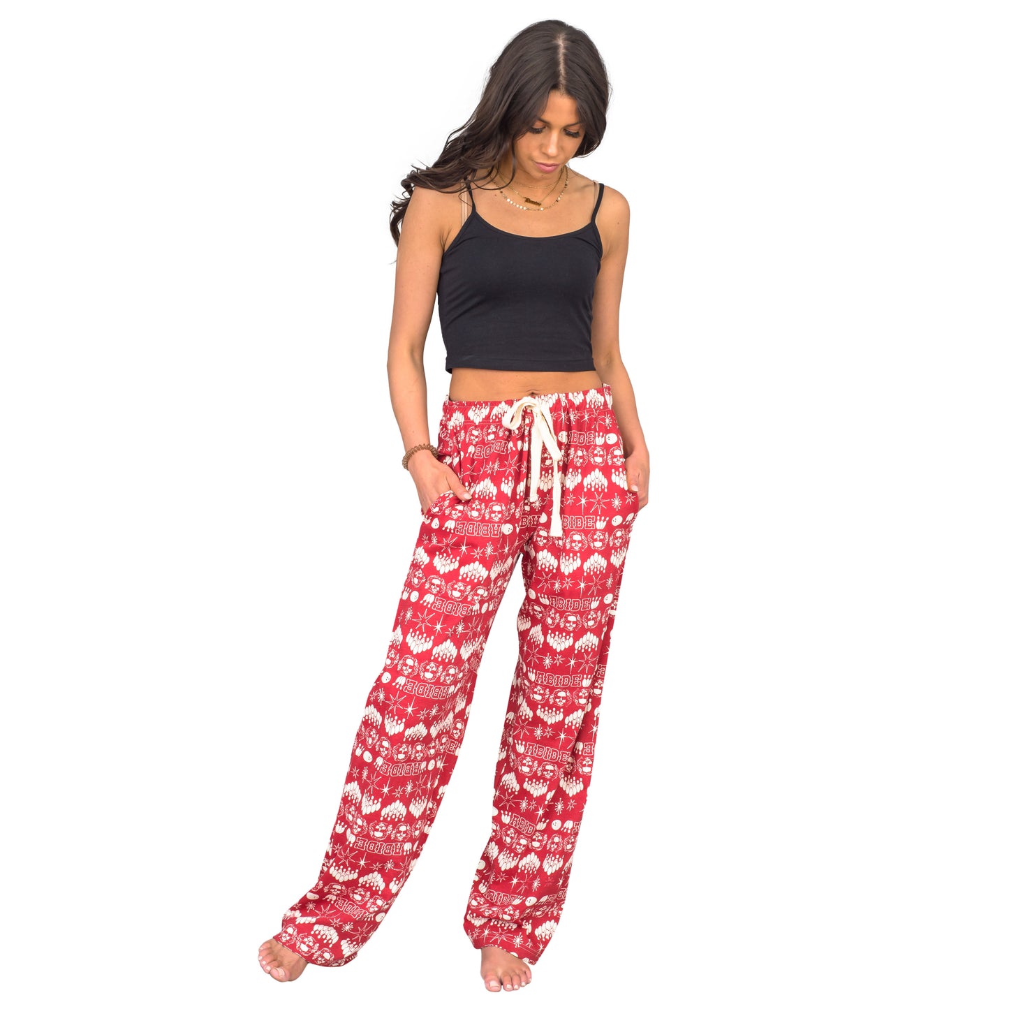 The Big Lebowski Bowling Pins Red Lounge Pants