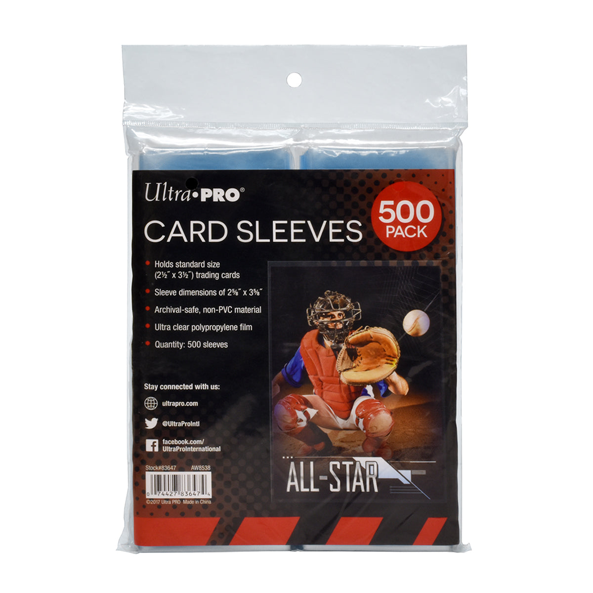 Ultra PRO: Soft Card Sleeves - 2-1/2" X 3-1/2" (Penny Sleeves) - 500 ct.