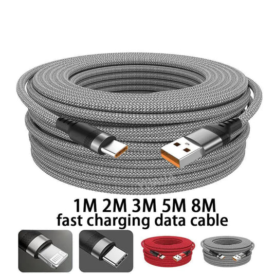 USB TYPE C Fast Charge Cable LIGHTNING 3m 5 Meters USB C Android Micro USB Extend Charging Cable for iPhone 14 Xiaomi OnePlus - THOOBO!