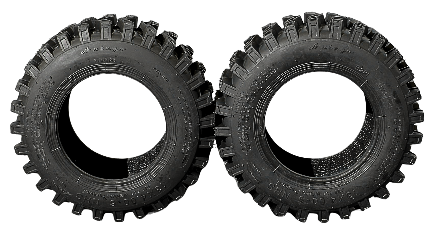 (Set of 2) Antego 13X4.00-6 ATW-046 2 ply Snow tires Directional