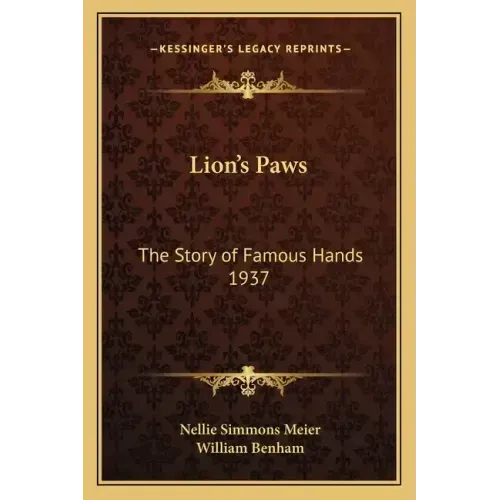 Lion's Paws: The Story of Famous Hands 1937