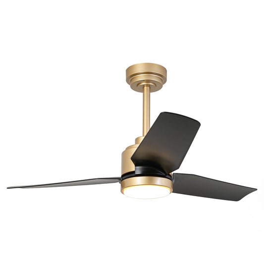 Vaczon 42 Inch 3-Blades Modern Ceiling Fan with Remote Control and LED Light