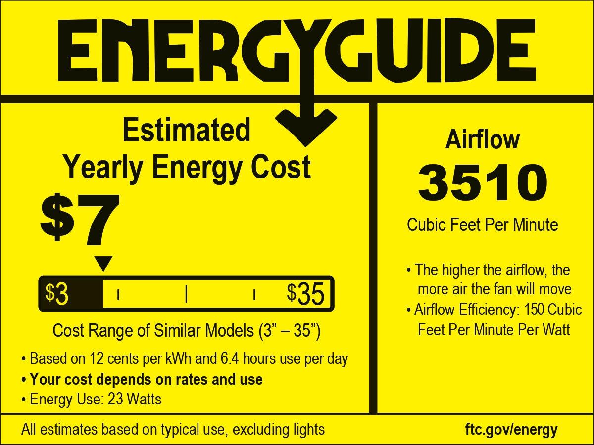 52" Vaczon Ceiling Fan with LED Light and Remote Control