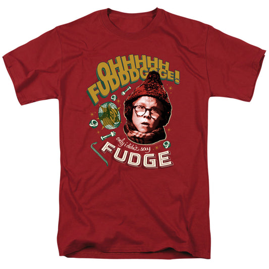 A Christmas Story Oh Fudge! Mens T Shirt Cardinal Officially Licensed