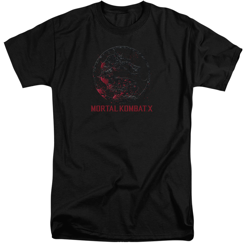 Mortal Kombat X Bloody Seal Mens Tall T Shirt Black Officially Licensed