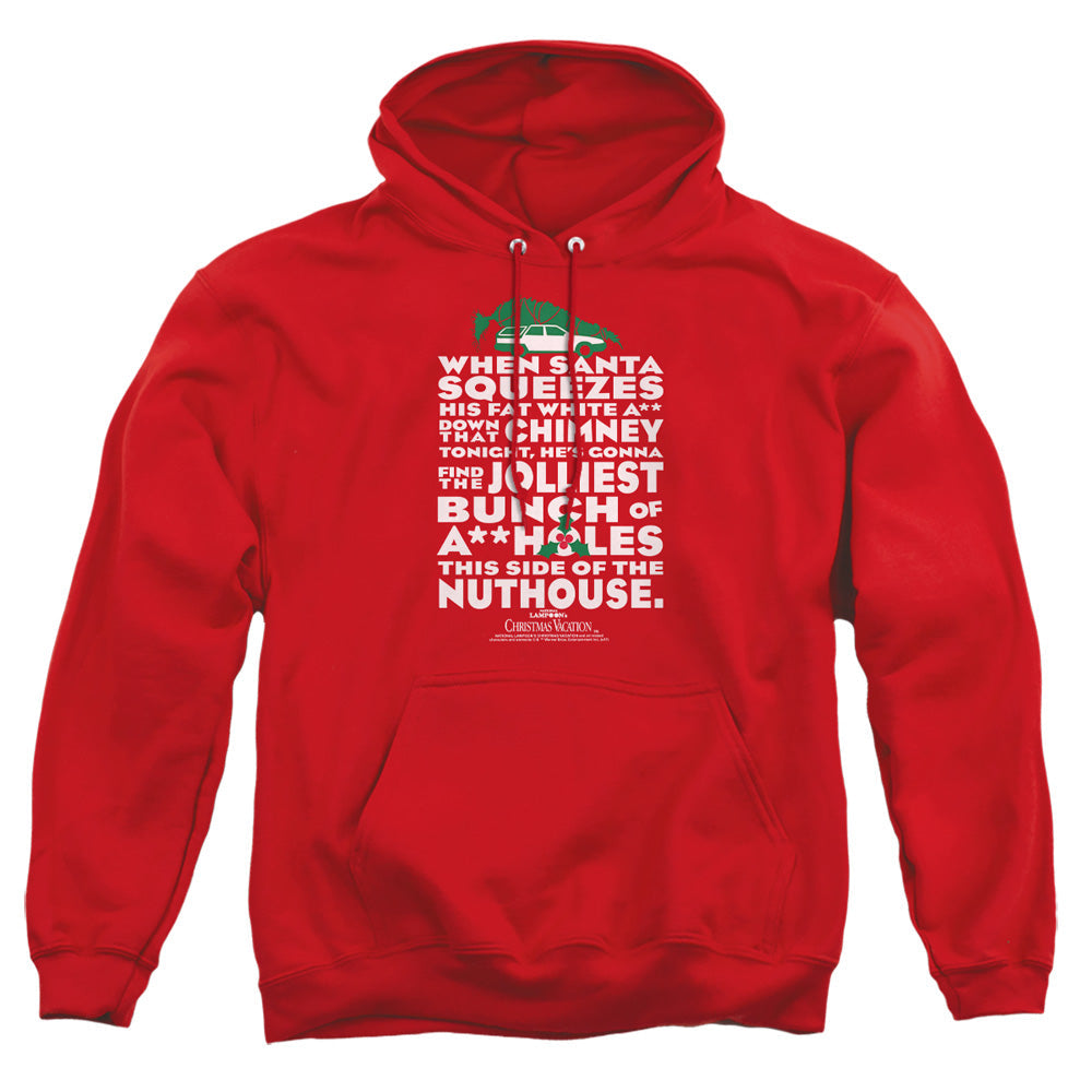 Christmas Vacation Jolliest Bunch Mens Hoodie Red Officially Licensed