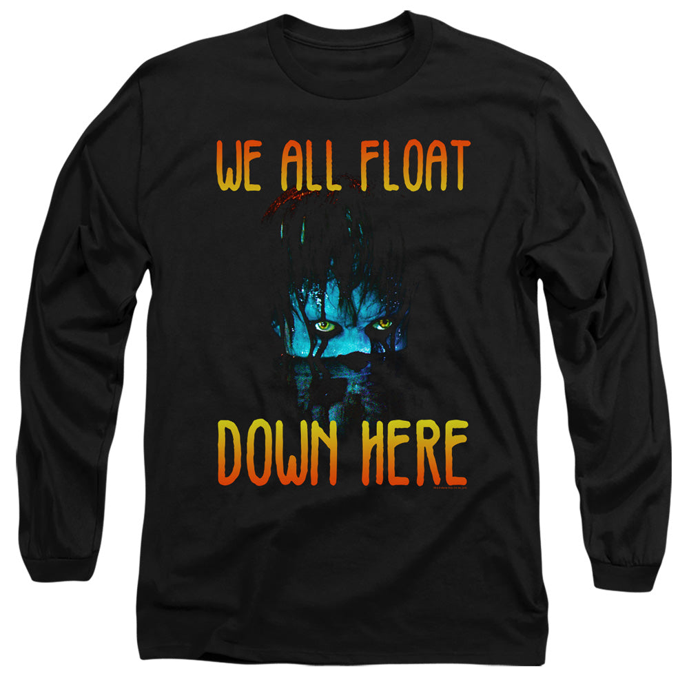 It 2017 We All Float Down Here Mens Long Sleeve Shirt Black Officially Licensed