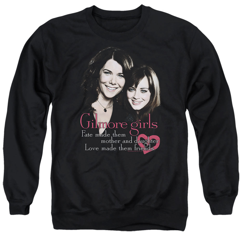 Gilmore Girls Title Mens Crewneck Sweatshirt Black Officially Licensed
