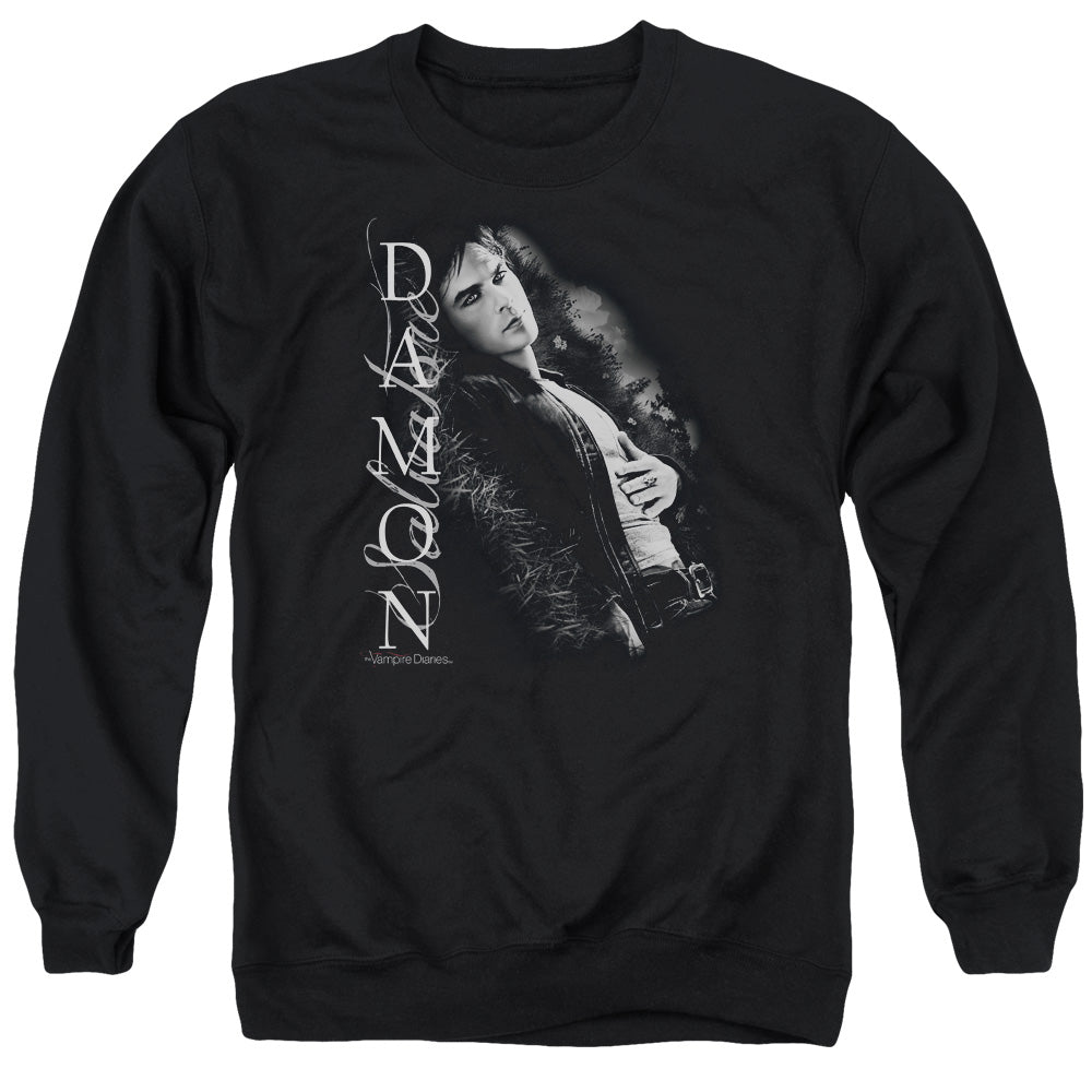 Vampire Diaries Besides Me Mens Crewneck Sweatshirt Black Officially Licensed
