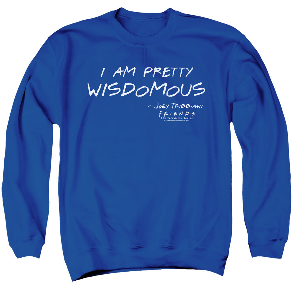 Friends Wisdomous Mens Crewneck Sweatshirt Royal Blue