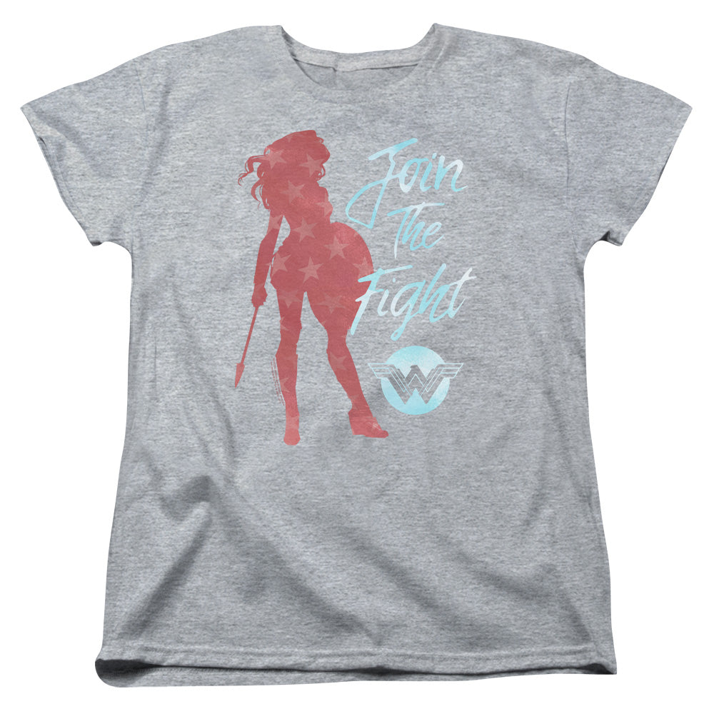 Wonder Woman Movie Freedom Fight Womens T Shirt Athletic Heather Officially Licensed
