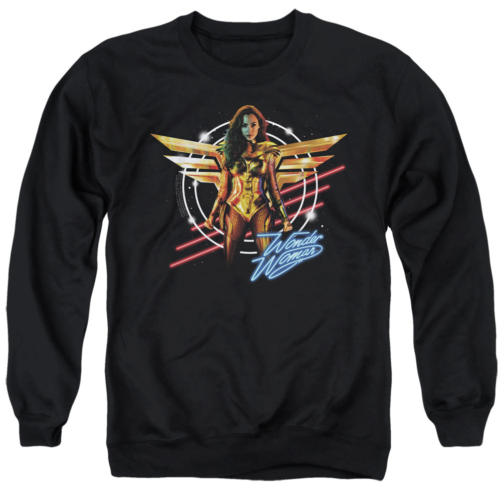Wonder Woman 84 Space Poster Mens Crewneck Sweatshirt Black Officially Licensed
