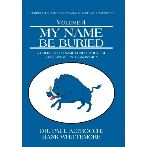 My Name Be Buried: A Coerced Pen Name Forces the Real Shakespeare into Anonymity