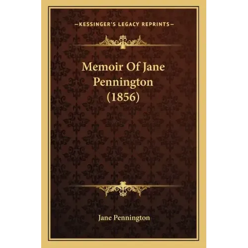 Memoir Of Jane Pennington (1856)