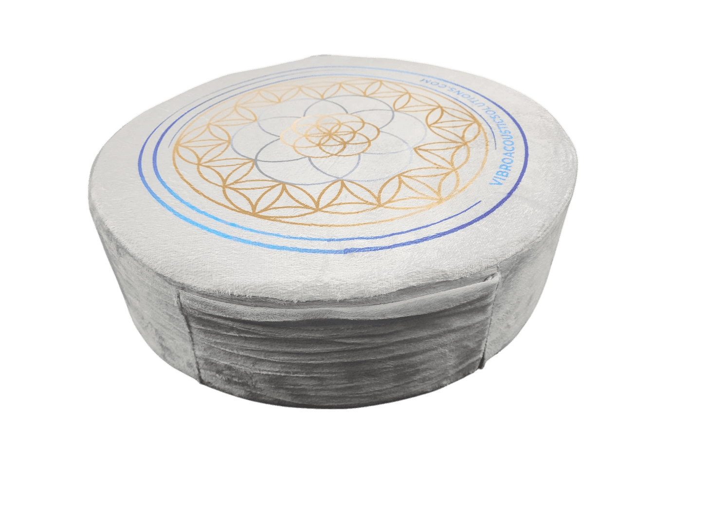 Vibroacoustic Therapy Zafu Meditation Cushion with custom amplifier