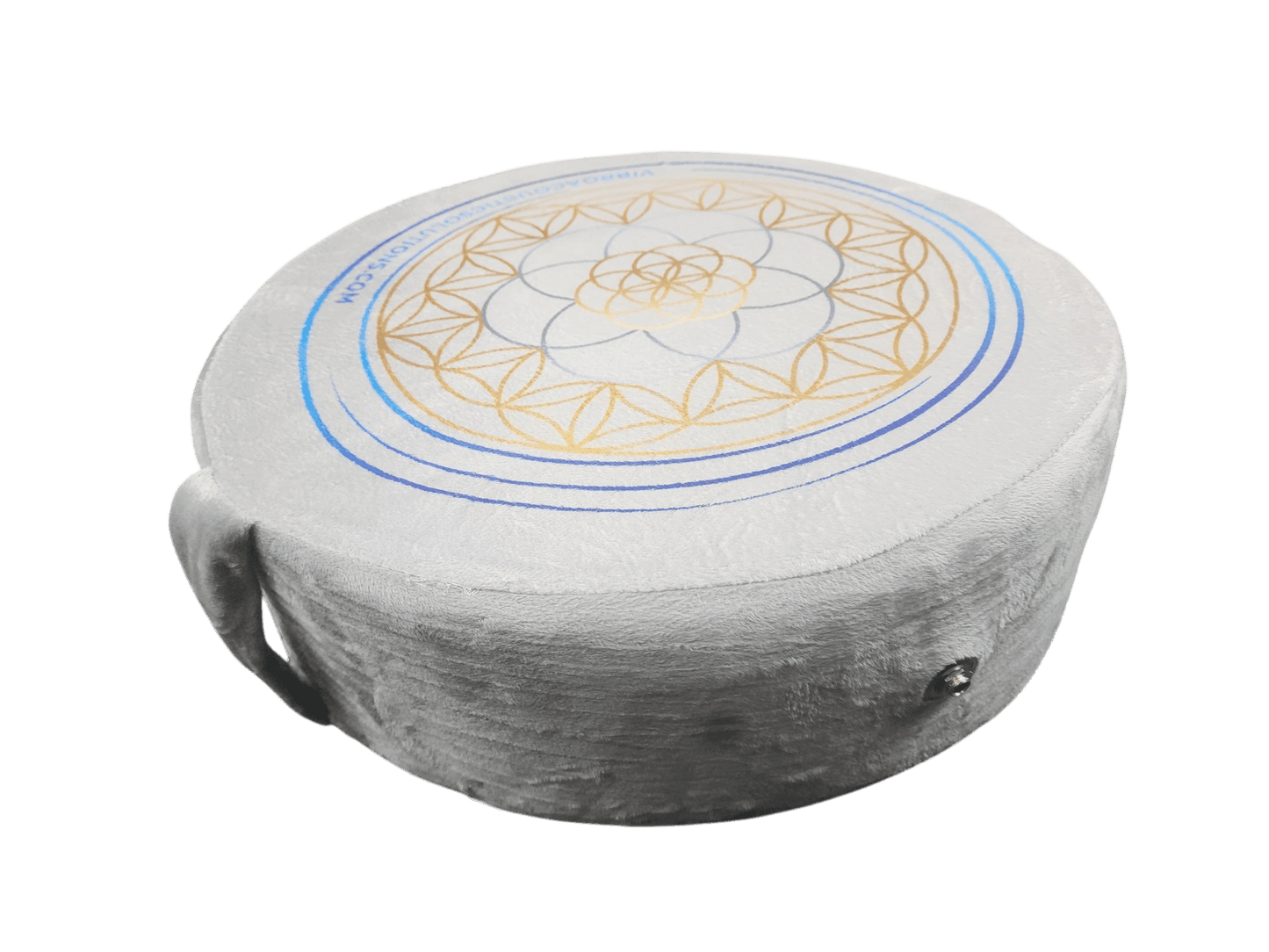 Vibroacoustic Therapy Zafu Meditation Cushion with custom amplifier