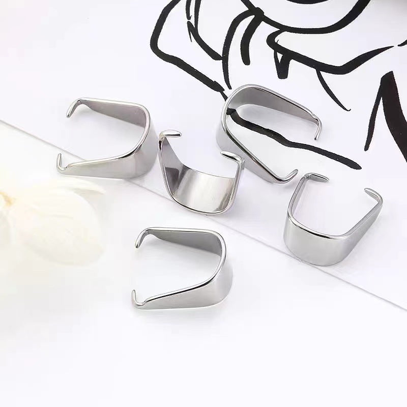 Alloy Oval Buckle Pendant Clip Accessory