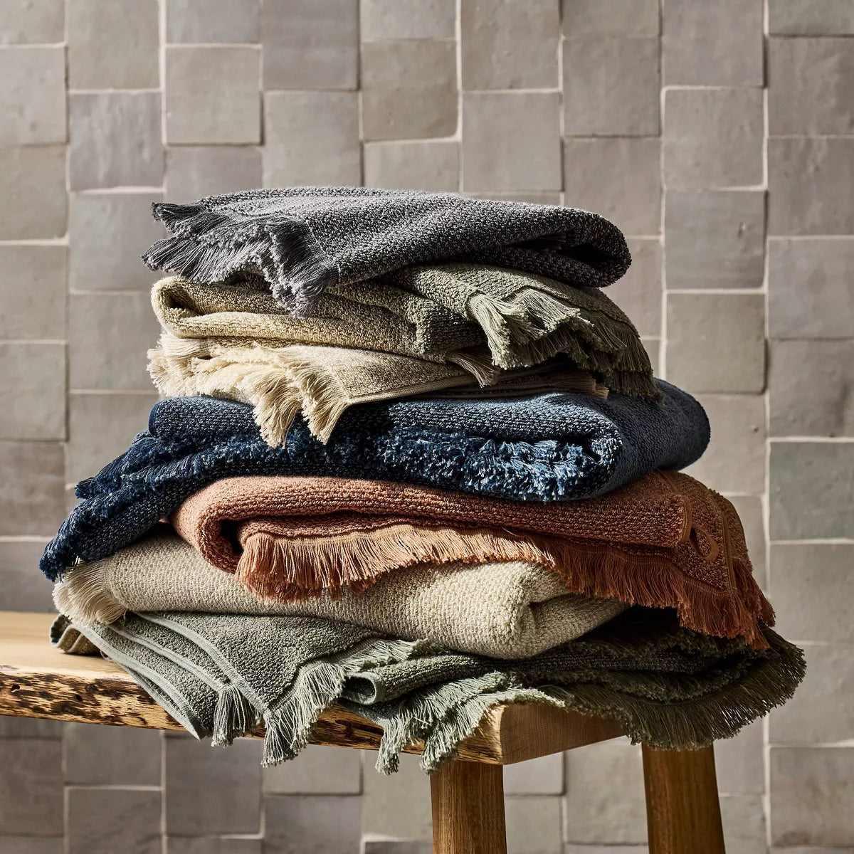 Elevate Your Daily Shower Routine with the Casaluna™ Organic Texture Bath Towel