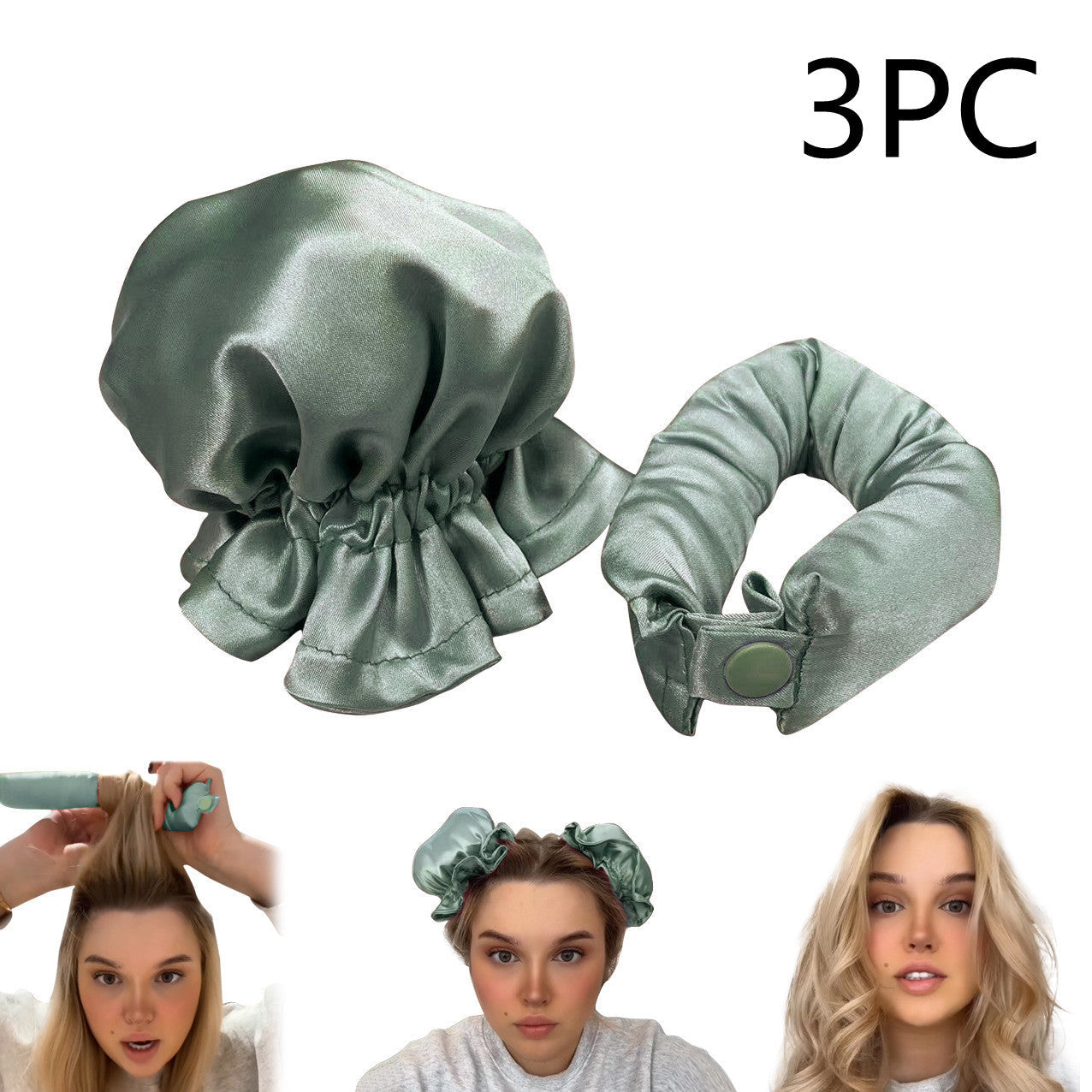 Heatless Cloth-Covered Curling Rod