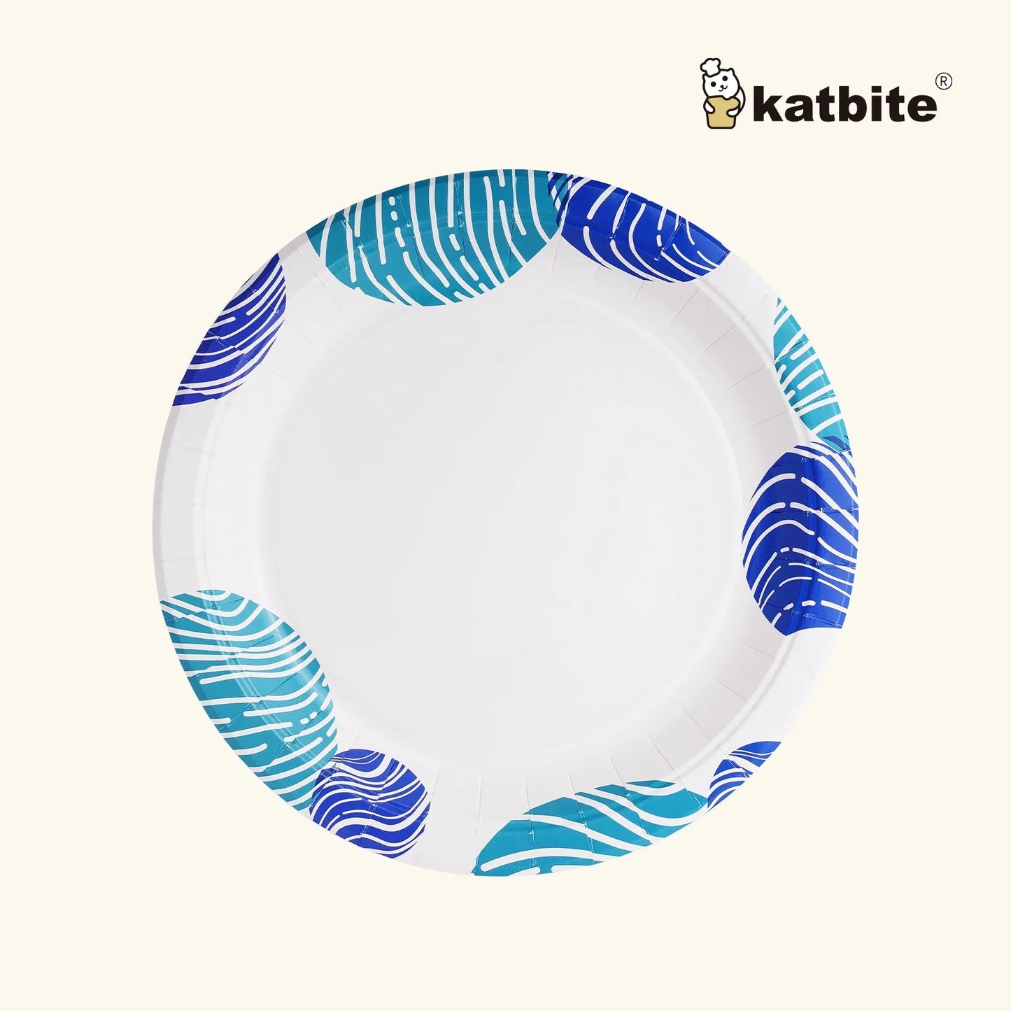 Round 9-Inch Biodegradable Compostable Paper Plates – 50 Count