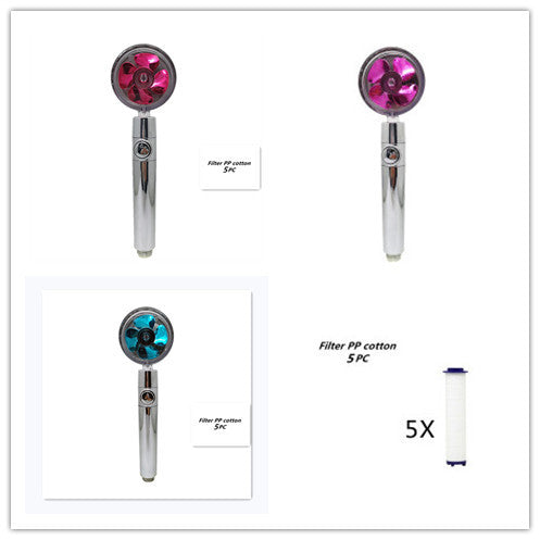 Turbo Propeller Shower Head Handheld High Pressure