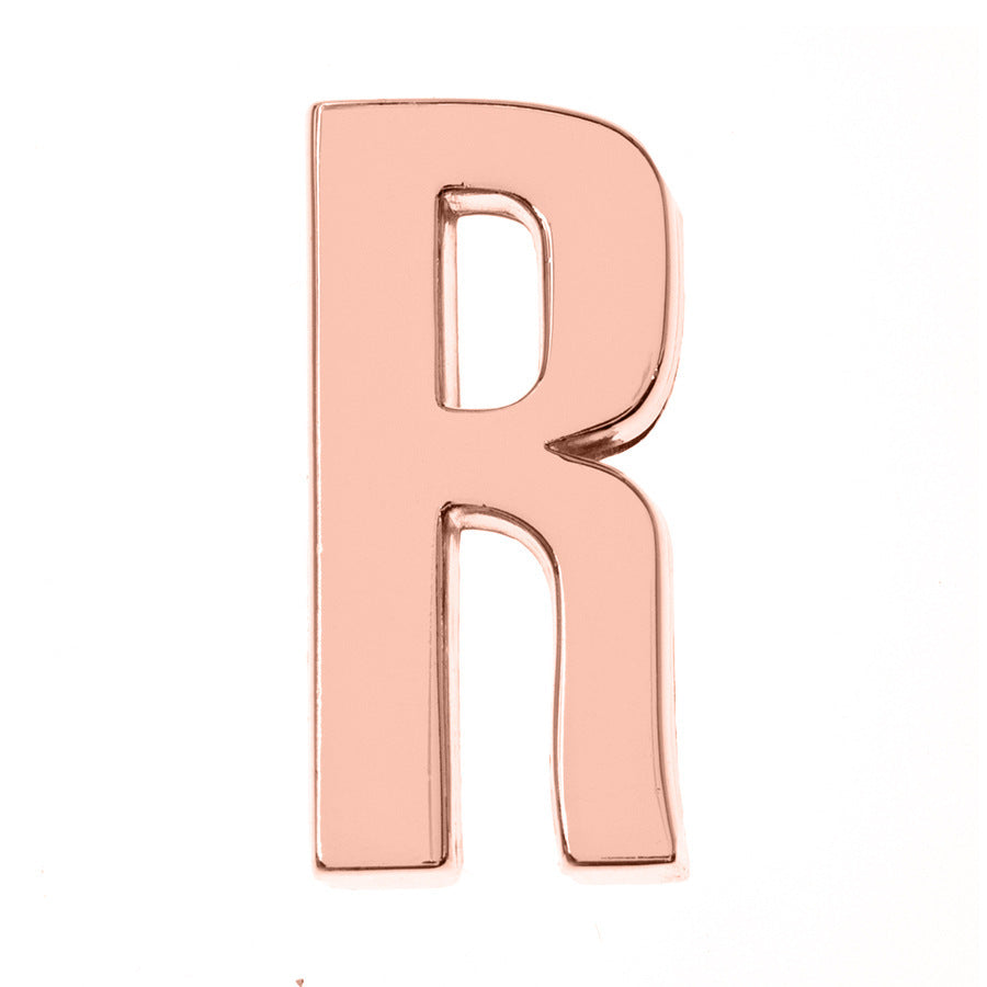 DIY Letter Keychain Glossy Ornament Accessories