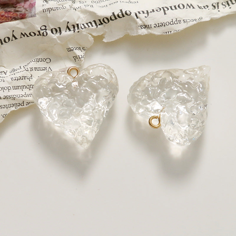 Resin Ice Texture Earrings DIY Accessories